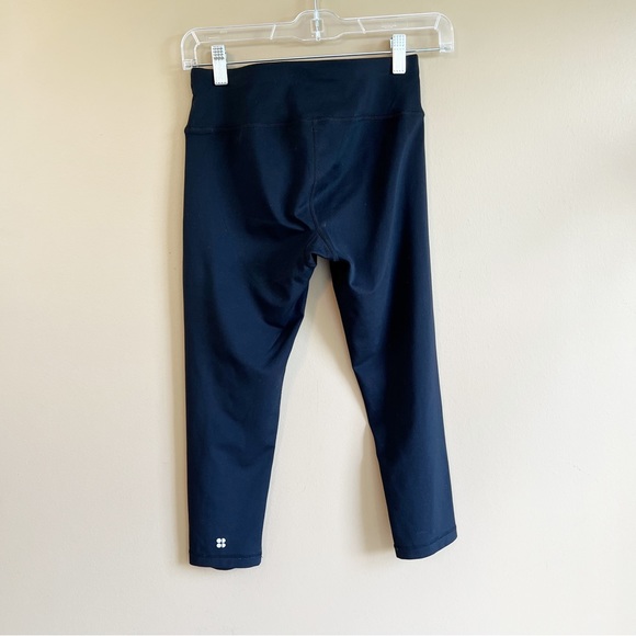 SWEATY BETTY black All Day Crop Leggings size XS MSRP $88 - Picture 5 of 7